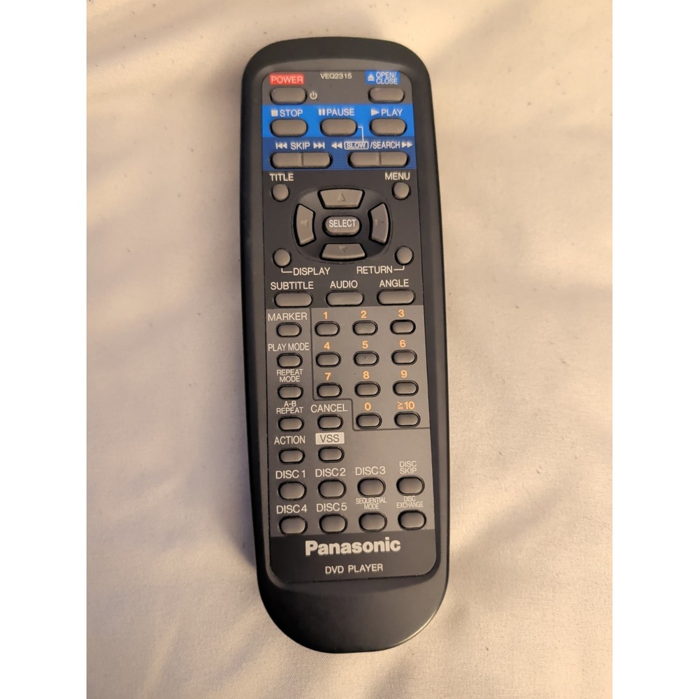 Panasonic Remote Control for‎ DVD-A120 DVD-A112U DVD-A115U DVD-A120U [TESTED]